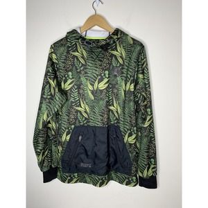 Saga Outerwear Co. Hoodie Mens Size M Sweatshirt Ferns Plants Kangaroo Pocket